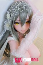 ElsaBabe 水田新奈 AHR019 148cm-Ｌ ピンク肌 フルシリコン 美人 花嫁 巨乳 アニメドール - 画像 (4)