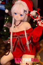 WM Dolls 露娜 157cm Cカップ #Y019 ビニール製ヘッド+シリコン製ボディ サンタガール 楚々 アニメドール - 画像 (3)