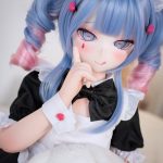 MOZU 兔子洞 121cm 小胸 15kg 画像と同じ仕様 シリコンヘッド+TPEボディ Aシリーズ ハート目 メイド服 ラブドール 新品 お買い得