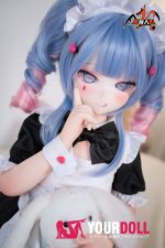MOZU 兔子洞 121cm 小胸 15kg 画像と同じ仕様 シリコンヘッド+TPEボディ Aシリーズ ハート目 メイド服 ラブドール 新品 お買い得