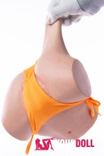 QitaDoll 小曼 20cm シリコン製 3.25kg 2穴有り 美尻オナホール - 画像 (2)