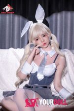 DOLLSENIOR 美咲(meixiao) 165cm Bカップ リアルな肌質感付き ノーマル肌 フルシリコン 顎機能付き バニーガール 魅惑 ラブドール - 画像 (4)