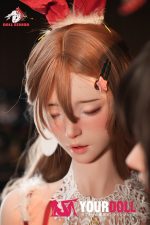 DOLLSENIOR 梦(Dream) 170cm Gカップ リアルな肌質感付き ノーマル肌 フルシリコン 顎機能付き 眠り顔 サンタガール 綺麗 ラブドール - 画像 (3)