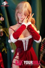 DOLLSENIOR 梦(Dream) 170cm Gカップ リアルな肌質感付き ノーマル肌 フルシリコン 顎機能付き 眠り顔 サンタガール 綺麗 ラブドール - 画像 (2)