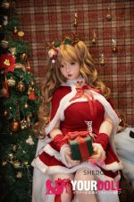 Shedoll Luoxiaoyi(洛小乙) 152cm Aカップ フルシリコン 顎機能追加可 愛嬌 サンタガール ちっぱい ラブドール - 画像 (22)