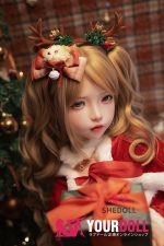 Shedoll Luoxiaoyi(洛小乙) 152cm Aカップ フルシリコン 顎機能追加可 愛嬌 サンタガール ちっぱい ラブドール - 画像 (17)