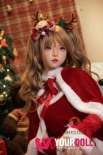 Shedoll Luoxiaoyi(洛小乙) 152cm Aカップ フルシリコン 顎機能追加可 愛嬌 サンタガール ちっぱい ラブドール - 画像 (13)
