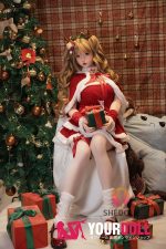 Shedoll Luoxiaoyi(洛小乙) 152cm Aカップ フルシリコン 顎機能追加可 愛嬌 サンタガール ちっぱい ラブドール - 画像 (21)