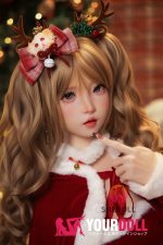 Shedoll Luoxiaoyi(洛小乙) 152cm Aカップ フルシリコン 顎機能追加可 愛嬌 サンタガール ちっぱい ラブドール - 画像 (8)