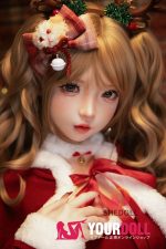 Shedoll Luoxiaoyi(洛小乙) 152cm Aカップ フルシリコン 顎機能追加可 愛嬌 サンタガール ちっぱい ラブドール