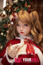 Shedoll Luoxiaoyi(洛小乙) 152cm Aカップ フルシリコン 顎機能追加可 愛嬌 サンタガール ちっぱい ラブドール - 画像 (18)