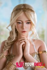Top Fire Doll Victoria T57 164cm Bカップ ノーマル肌 フルシリコン 顎機能付き ブロンド 綺麗 貧乳 ラブドール 新品 - 画像 (4)