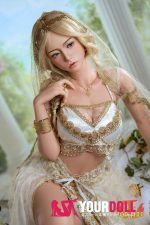 Top Fire Doll Victoria T57 164cm Bカップ ノーマル肌 フルシリコン 顎機能付き ブロンド 綺麗 貧乳 ラブドール 新品 - 画像 (6)