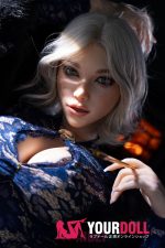 Aibei Doll Aria #AB23 158cm Fカップ フルシリコン 顎機能付き ボディ選択可 White肌 外人 巨乳 ラブドール - 画像 (5)
