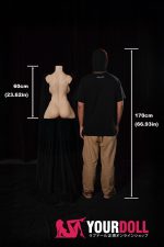 Climax 663# 60cm 12.5kg Fカップ フルシリコン スーパー軽量化 Nature肌 CLM ULW Series トルソー 半身ラブドール 新品 - 画像 (6)