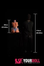 Climax 664# 60cm 13kg Gカップ フルシリコン スーパー軽量化 Black肌 巨乳 CLM ULW Series トルソー 半身ラブドール 新品 - 画像 (11)
