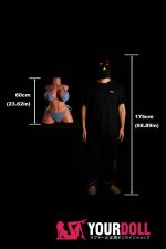 Climax 664# 60cm 13kg Gカップ フルシリコン スーパー軽量化 Black肌 巨乳 CLM ULW Series トルソー 半身ラブドール 新品 - 画像 (13)