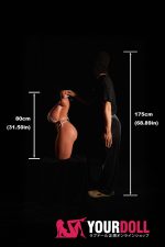 Climax 884# 80cm 22kg Kカップ フルシリコン スーパー軽量化 Black肌 爆乳 細腰 巨尻 CLM ULW Series トルソー 半身ラブドール 新品 - 画像 (7)