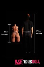 Climax 884# 80cm 22kg Kカップ フルシリコン スーパー軽量化 Black肌 爆乳 細腰 巨尻 CLM ULW Series トルソー 半身ラブドール 新品 - 画像 (6)