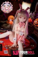 CroissantDoll(羊角社Doll) #B02 141cm 手描きメイク ビニール製のヘッド ホワイト肌 バニーガール コスプレ系 同じ服購入可 ラブドール - 画像 (7)