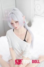 MLW Hikari(ヒカリ) #118B 顎機能付き 150cm Bカップ フルシリコン ホワイト肌 エルフ耳 綺麗 コスプレ系 ラブドール 新品 - 画像 (12)
