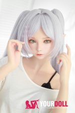 MLW Hikari(ヒカリ) #118B 顎機能付き 150cm Bカップ フルシリコン ホワイト肌 エルフ耳 綺麗 コスプレ系 ラブドール 新品 - 画像 (7)