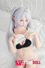 MLW Hikari(ヒカリ) #118B 顎機能付き 150cm Bカップ フルシリコン ホワイト肌 エルフ耳 綺麗 コスプレ系 ラブドール 新品 - 画像 (15)