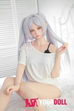 MLW Hikari(ヒカリ) #118B 顎機能付き 150cm Bカップ フルシリコン ホワイト肌 エルフ耳 綺麗 コスプレ系 ラブドール 新品 - 画像 (13)