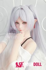 MLW Hikari(ヒカリ) #118B 顎機能付き 150cm Bカップ フルシリコン ホワイト肌 エルフ耳 綺麗 コスプレ系 ラブドール 新品 - 画像 (8)