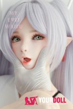 MLW Hikari(ヒカリ) #118B 顎機能付き 150cm Bカップ フルシリコン ホワイト肌 エルフ耳 綺麗 コスプレ系 ラブドール 新品 - 画像 (4)