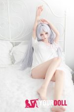 MLW Hikari(ヒカリ) #118B 顎機能付き 150cm Bカップ フルシリコン ホワイト肌 エルフ耳 綺麗 コスプレ系 ラブドール 新品 - 画像 (24)