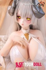 MOZU 莉莉丝 150cm 巨乳 Mカップ 画像通りの仕様 ビニール製のヘッド+TPEボディ 3Dの口 魔女 魅惑の谷間 美人姉 正規コラボ URシリーズ ラブドール 新品 予約販売 - 画像 (4)