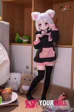 MOZU 小喵 65cm 3.5kg 画像と同じ仕様 ビニールヘッド+TPEボディ デカールメイク 拾い猫 癒し フィギュア Aシリーズ お買い得 新品 - 画像 (11)
