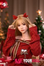 DOLLSENIOR 舞雪(Wuxue) 165cm Bカップ リアルな肌質感付き ノーマル肌 フルシリコン 顎機能付き サンタガール 細腰 ラブドール - 画像 (7)