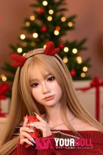 DOLLSENIOR 舞雪(Wuxue) 165cm Bカップ リアルな肌質感付き ノーマル肌 フルシリコン 顎機能付き サンタガール 細腰 ラブドール - 画像 (4)