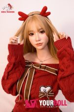 DOLLSENIOR 舞雪(Wuxue) 165cm Bカップ リアルな肌質感付き ノーマル肌 フルシリコン 顎機能付き サンタガール 細腰 ラブドール - 画像 (2)