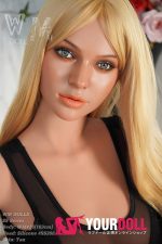 WM Dolls Kelly #SS266 163cm Dカップ 顎機能付き ブラウン肌 シリコンヘッド+S-TPEボディ ブロンド 等身大 ラブドール