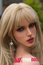TOP-CYDOLL Natasha 172cm Aカップ フルシリコン ボディ選択可 顎機能付き Wheat肌 セクシー 雀斑メイク 長身美女 ラブドール 新品 - 画像 (6)