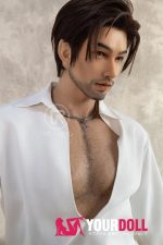 Realing doll 鸿深(HONSTON) 186cm フルシリコン 顎機能付き アジア系 髭面 熟男 ペニス選択可 男性型ラブドール - 画像 (5)