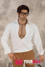 Realing doll 鸿深(HONSTON) 186cm フルシリコン 顎機能付き アジア系 髭面 熟男 ペニス選択可 男性型ラブドール - 画像 (2)