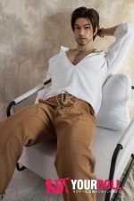 Realing doll 鸿深(HONSTON) 186cm フルシリコン 顎機能付き アジア系 髭面 熟男 ペニス選択可 男性型ラブドール - 画像 (11)