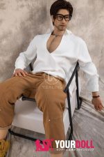 Realing doll 鸿深(HONSTON) 186cm フルシリコン 顎機能付き アジア系 髭面 熟男 ペニス選択可 男性型ラブドール - 画像 (12)