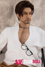 Realing doll 鸿深(HONSTON) 186cm フルシリコン 顎機能付き アジア系 髭面 熟男 ペニス選択可 男性型ラブドール - 画像 (8)