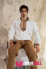 Realing doll 鸿深(HONSTON) 186cm フルシリコン 顎機能付き アジア系 髭面 熟男 ペニス選択可 男性型ラブドール - 画像 (10)