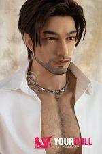 Realing doll 鸿深(HONSTON) 186cm フルシリコン 顎機能付き アジア系 髭面 熟男 ペニス選択可 男性型ラブドール