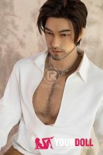Realing doll 鸿深(HONSTON) 186cm フルシリコン 顎機能付き アジア系 髭面 熟男 ペニス選択可 男性型ラブドール - 画像 (9)