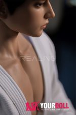 Realing doll 景明(Jensen) 185cm フルシリコン 顎機能付き 高級 イケメン 美男子 ペニス選択可 男性型ラブドール - 画像 (18)
