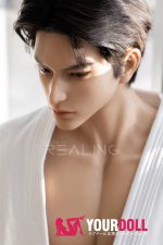 Realing doll 景明(Jensen) 185cm フルシリコン 顎機能付き 高級 イケメン 美男子 ペニス選択可 男性型ラブドール - 画像 (6)