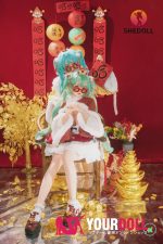Shedoll Ailin(艾琳) 145cm Gカップ シリコンヘッド+TPEボディ 顎機能追加可 エルフ耳 新年スペシャル かわいい カスタム瞳 ラブドール - 画像 (3)