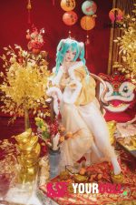 Shedoll Dongsheng(东笙) 145cm Gカップ フルシリコン リアルな肌質感付き 顎機能追加可 愛嬌 新年スペシャル たわわに実った巨乳 カスタム瞳 ラブドール - 画像 (2)